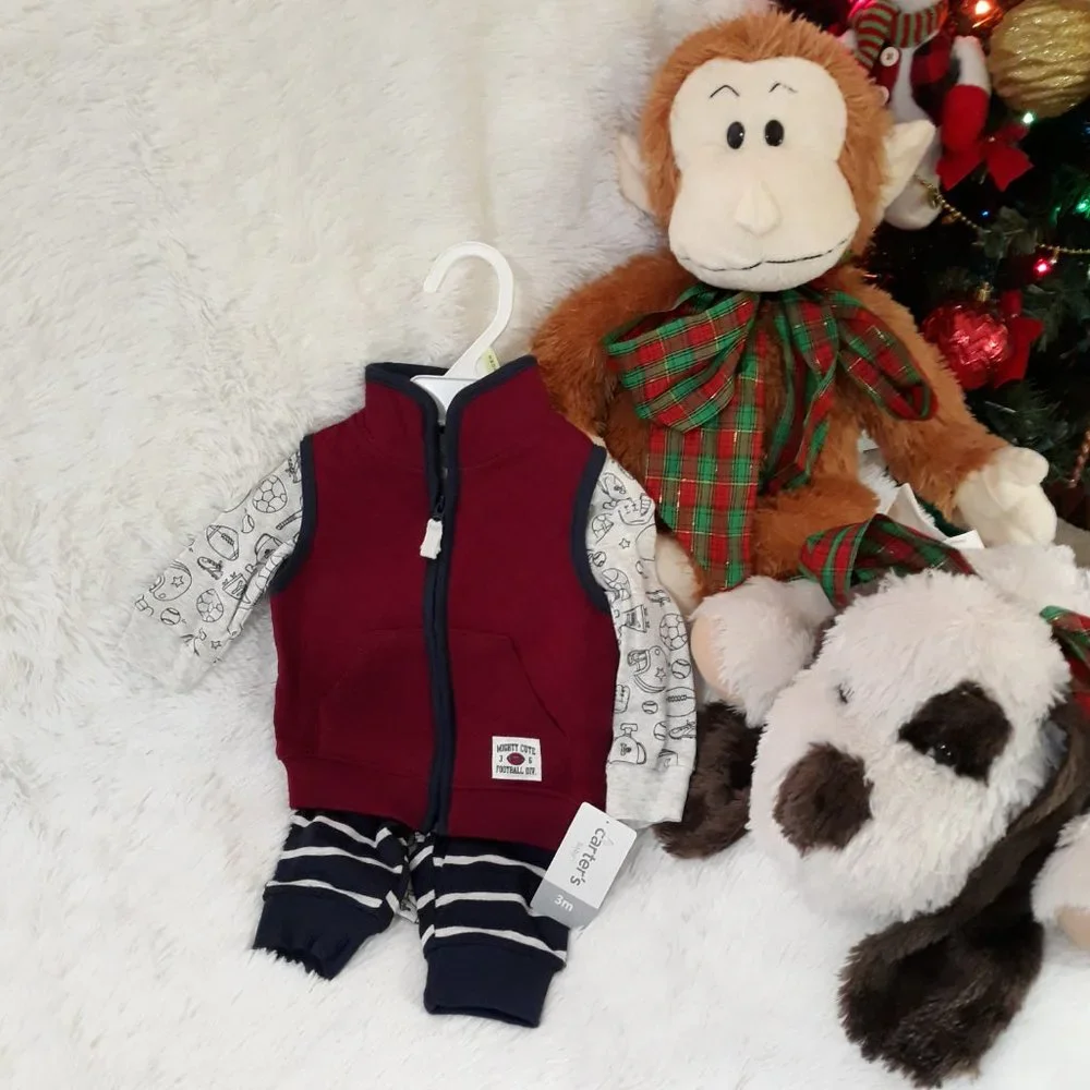 CARTER'S BABY 3pc Little Vest Set, 